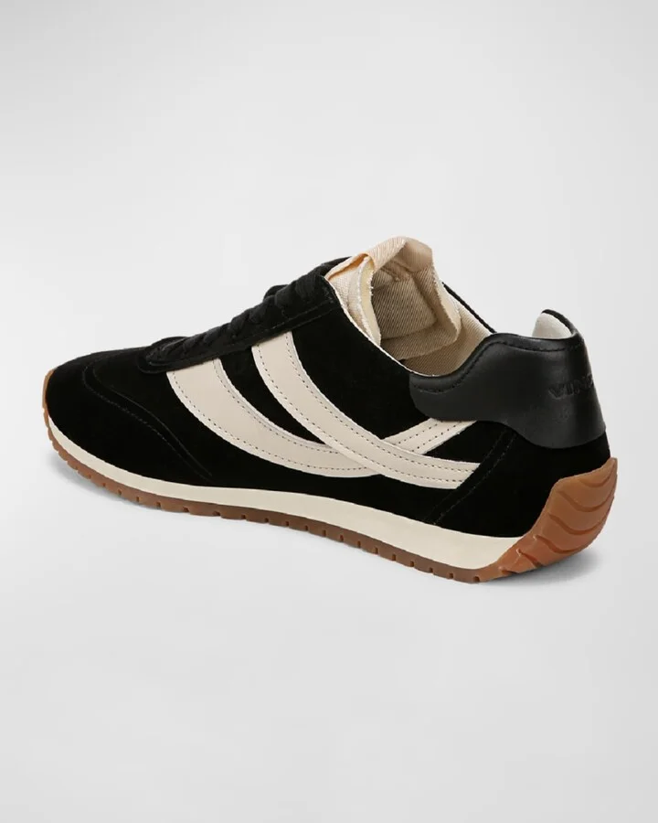 Mix Leather Trainer Sneakers - Image 3
