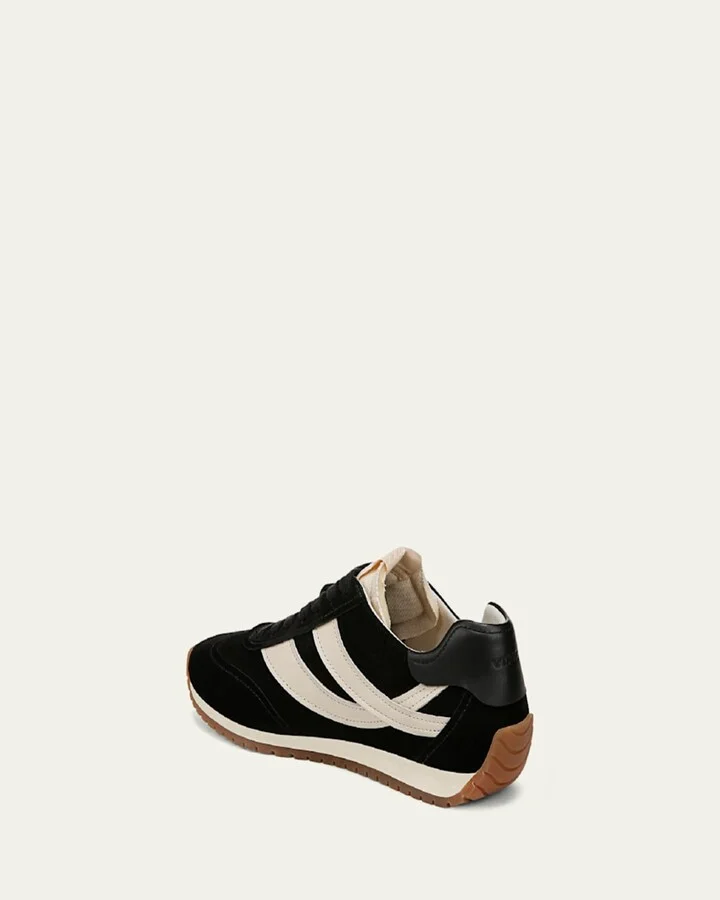 Mix Leather Trainer Sneakers - Image 4
