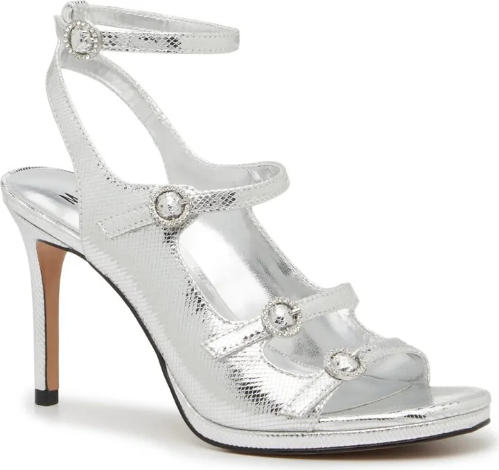 Silver Snake Print Synthetic