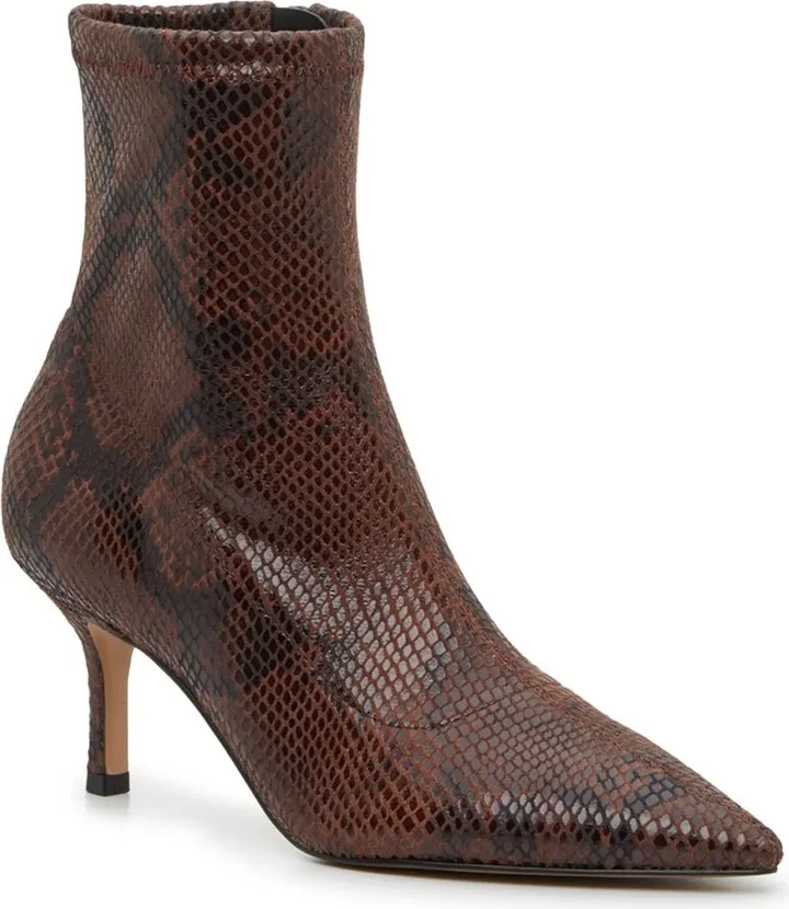 Chocolate Brown/Black Snake Print