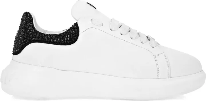 Mix Strass crystal-embellished platform sneakers