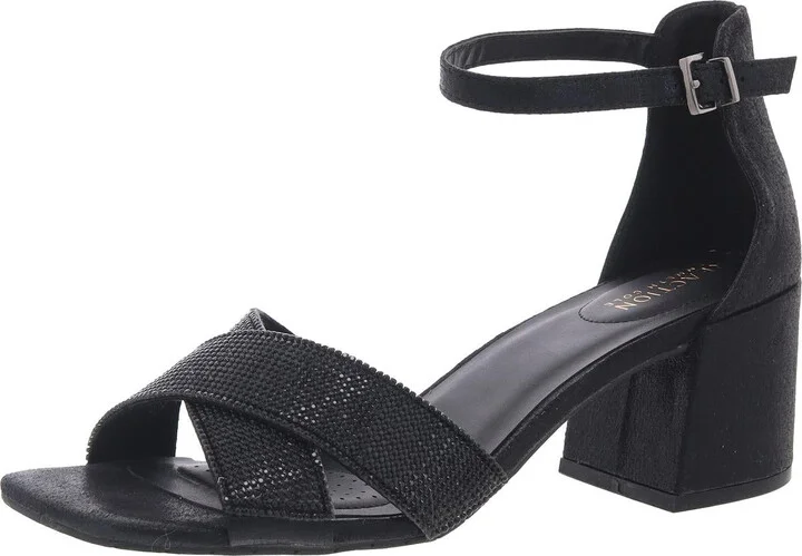 Mix X Band Womens Rhinestone Man Made Heels