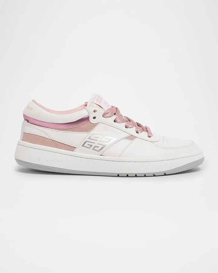 Mixed Leather 4G Low-Top Sneakers