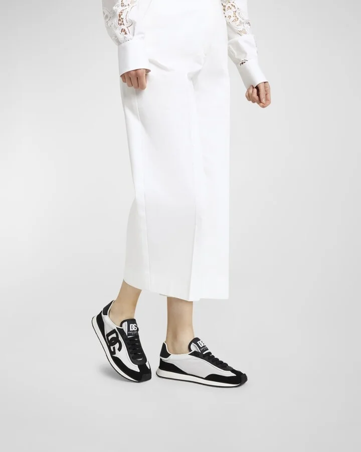 Mixed-Material DG Cushion Sneakers - Image 2