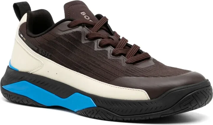 Mixed-material trainers - Image 2