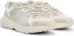 Mixed-material trainers with contrast details- White Women's Sneakers size 10