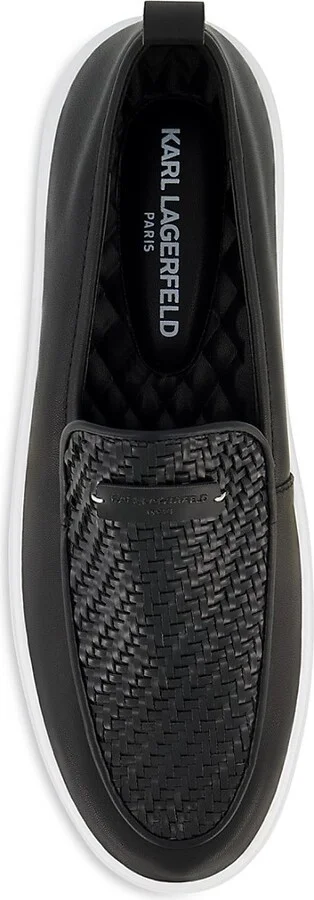 Mixed Media Logo Slip-On Sneakers - Image 3