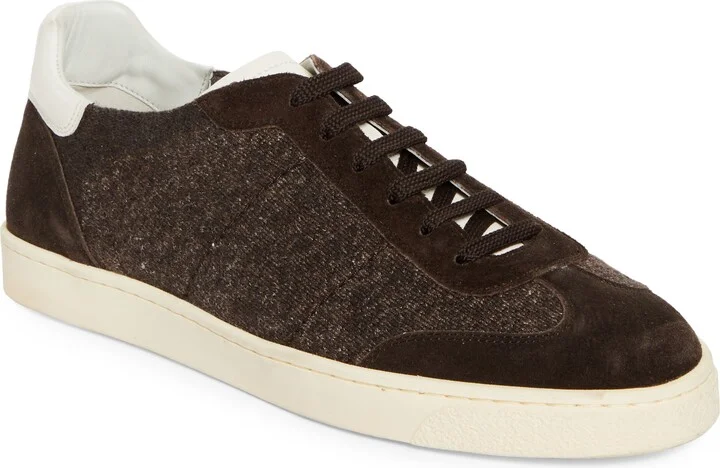 Mixed Media Low Top Sneaker