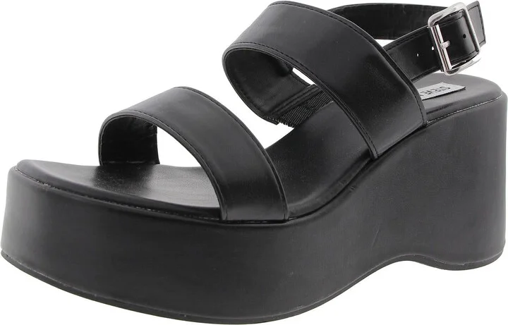 Mixture Womens Adjustable Faux Leather Platform Sandals
