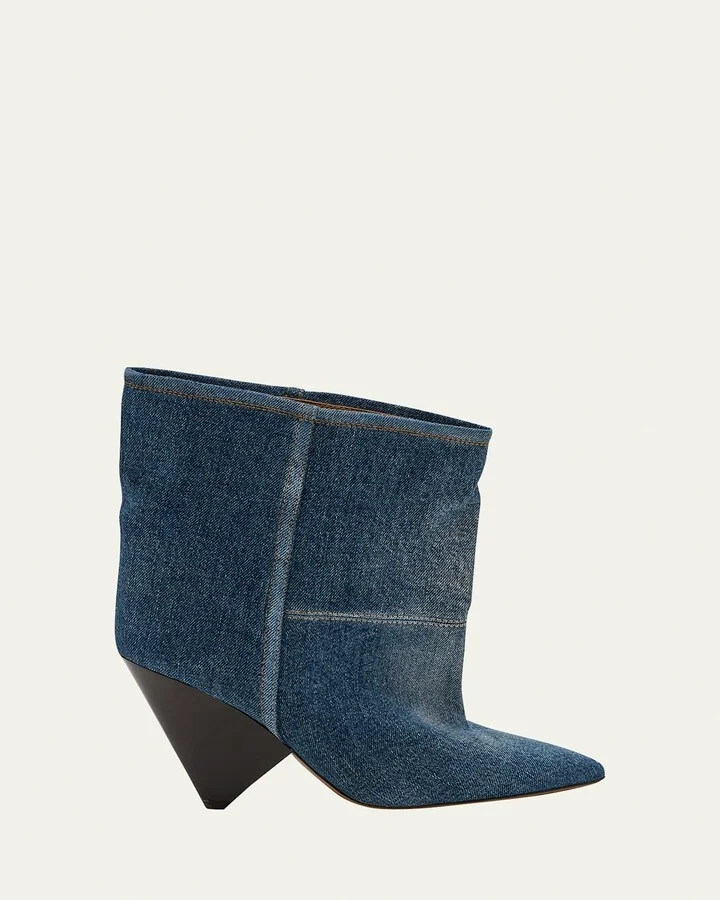 Miyako Denim Ankle Booties