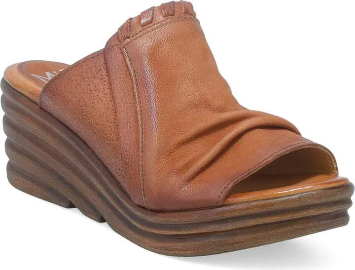 Miz Mooz Abbie Leather Wedge Sandal