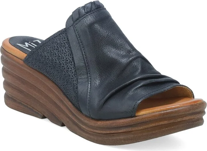Miz Mooz Abbie Leather Wedge Sandal
