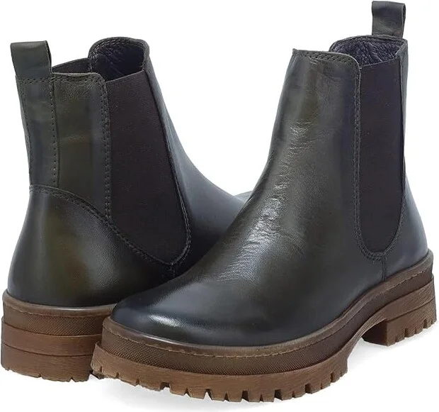 Miz Mooz Alessia Women's Boots Khaki Antique : EU 36 (US Women's 5.5-6) B - Medium, Leather