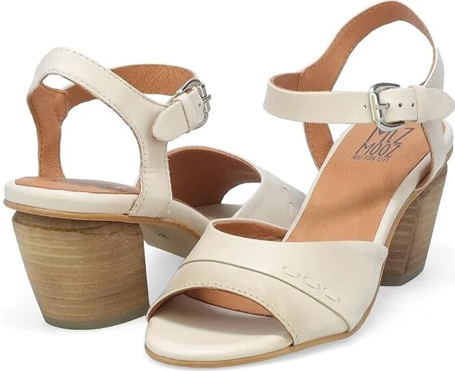 Miz Mooz Annika High Heels Cream : EU 36 (US Women's 5.5-6) B - Medium, Leather