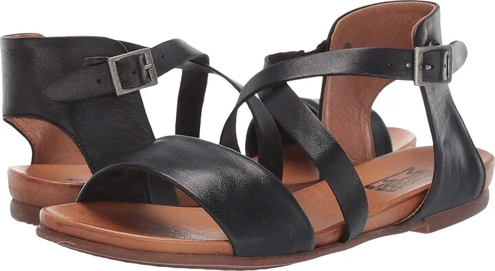 Miz Mooz Aster Women's Sandals Black : 6 B - Medium, Leather