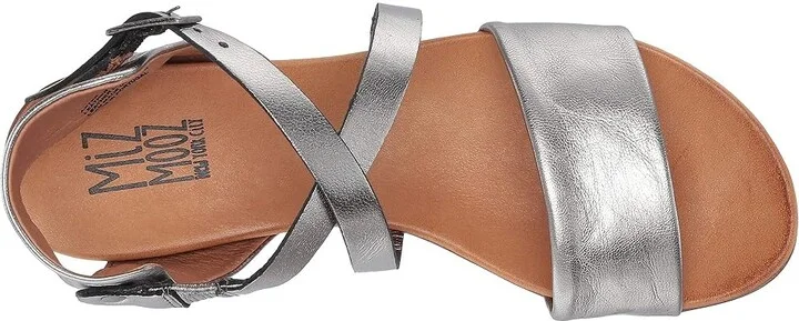Miz Mooz Aster Women's Sandals Pewter : 6 B - Medium, Leather - Image 3