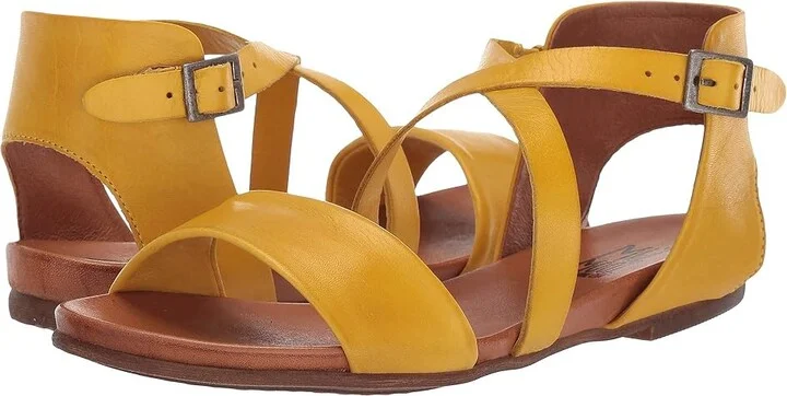 Miz Mooz Aster Women's Sandals Yellow : 7 B - Medium, Leather