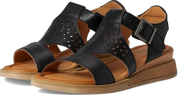 Miz Mooz Chessy Women's Wedge Shoes Black : EU 37 (US Women's 6.5-7) B - Medium, Leather