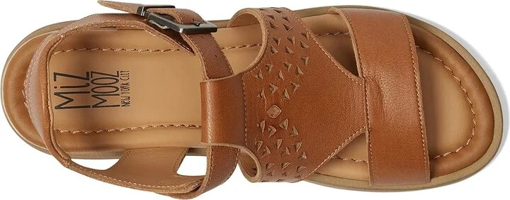 Miz Mooz Chessy Women's Wedge Shoes Brandy : EU 38 (US Women's 7.5-8) B - Medium, Leather - Image 2