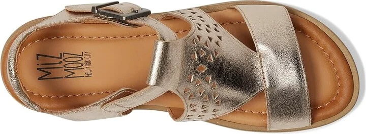 Miz Mooz Chessy Women's Wedge Shoes Champagne : EU 41 (US Women's 9.5-10) B - Medium, Leather - Image 2