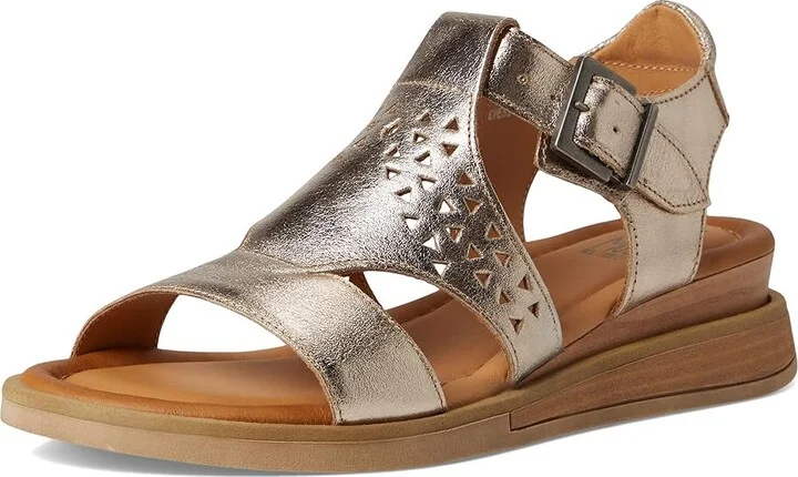 Miz Mooz Chessy Women's Wedge Shoes Champagne : EU 41 (US Women's 9.5-10) B - Medium, Leather - Image 5
