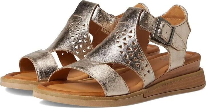 Miz Mooz Chessy Women's Wedge Shoes Champagne : EU 41 (US Women's 9.5-10) B - Medium, Leather