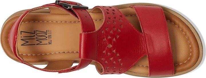 Miz Mooz Chessy Women's Wedge Shoes Red : EU 39 (US Women's 8.5-9) B - Medium, Leather - Image 2