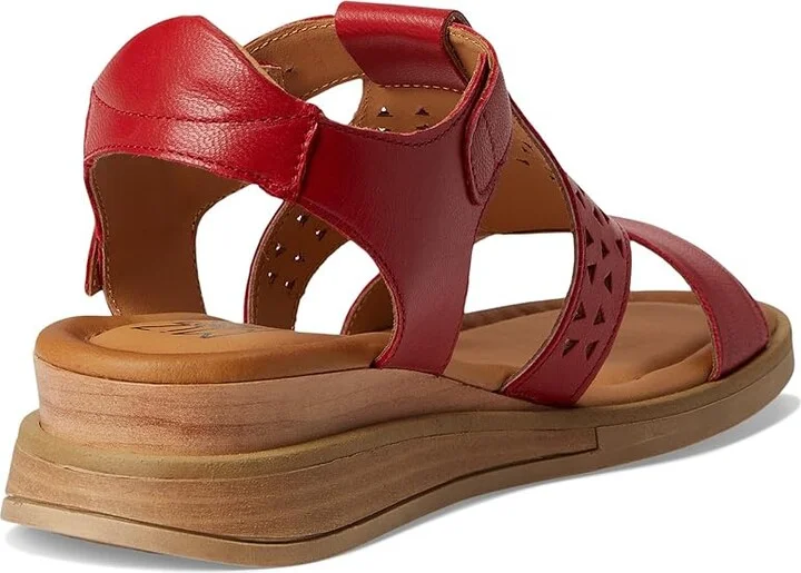 Miz Mooz Chessy Women's Wedge Shoes Red : EU 39 (US Women's 8.5-9) B - Medium, Leather - Image 4