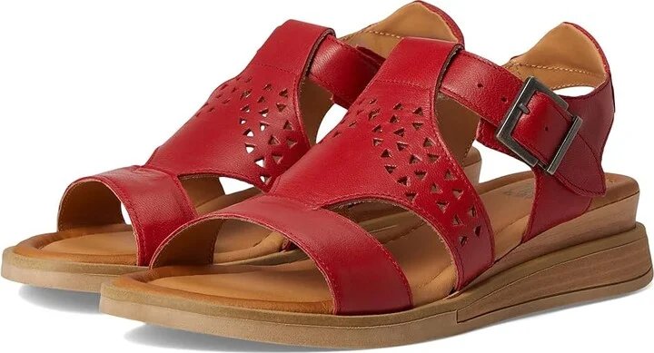 Miz Mooz Chessy Women's Wedge Shoes Red : EU 39 (US Women's 8.5-9) B - Medium, Leather
