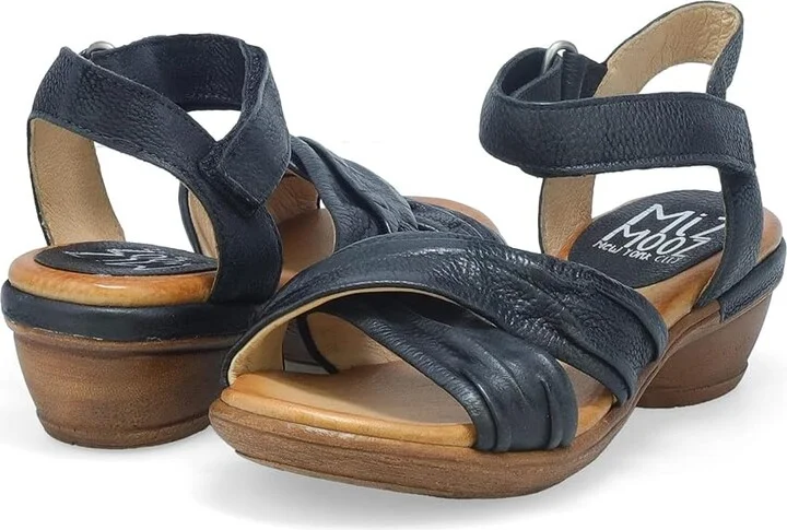Miz Mooz Collette Women's Sandals Black : EU 36 (US Women's 5.5-6) B - Medium, Leather