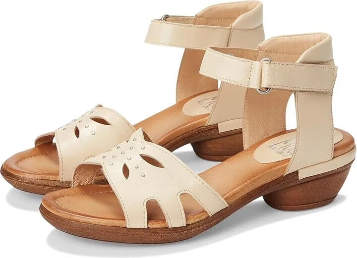 Miz Mooz Corelia Women's Wedge Shoes Cappuccino : EU 42 (US Women's 10.5-11) B - Medium, Leather