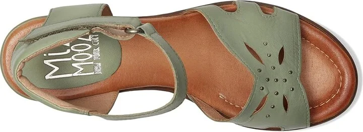 Miz Mooz Corelia Women's Wedge Shoes Sage : EU 40 (US Women's 9-9.5) B - Medium, Leather - Image 2