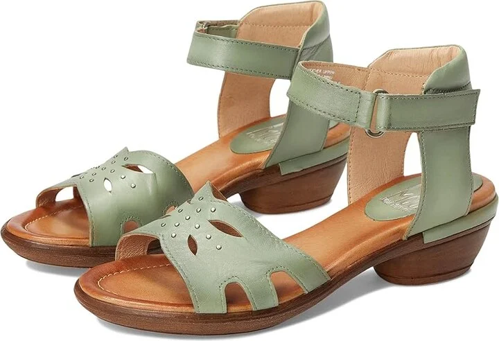 Miz Mooz Corelia Women's Wedge Shoes Sage : EU 40 (US Women's 9-9.5) B - Medium, Leather