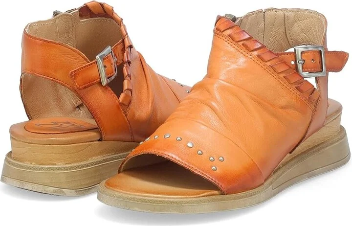Miz Mooz Corey Women's Sandals Rust : EU 37 (US Women's 6.5-7) B - Medium, Leather