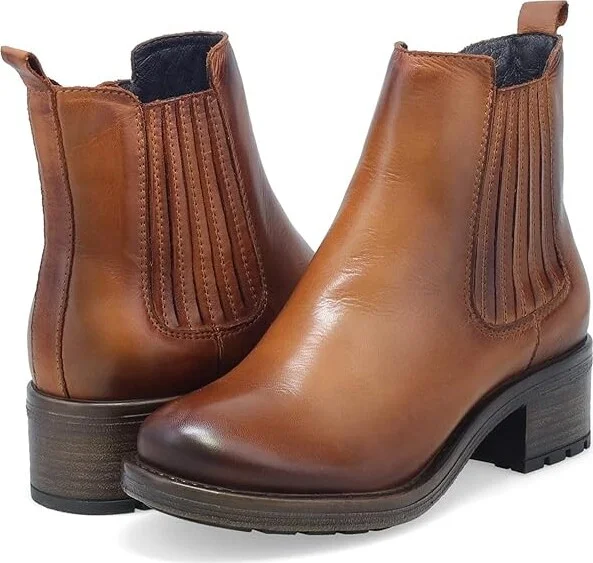 Miz Mooz Cristin Women's Boots Brandy Antique : EU 40 (US Women's 9-9.5) B - Medium, Leather/Microfiber