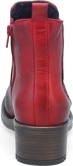 Miz Mooz Cristin Women's Boots Red Antique : EU 38 (US Women's 7.5-8) B - Medium, Leather/Microfiber - Image 3