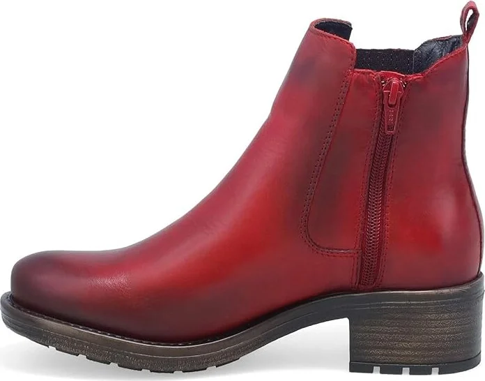 Miz Mooz Cristin Women's Boots Red Antique : EU 38 (US Women's 7.5-8) B - Medium, Leather/Microfiber - Image 4