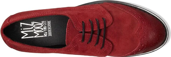 Miz Mooz Dan Women's Flat Shoes Merlot : EU 41 (US Women's 9.5-10) B - Medium, Leather/Rubber/Suede - Image 2