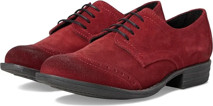 Miz Mooz Dan Women's Flat Shoes Merlot : EU 41 (US Women's 9.5-10) B - Medium, Leather/Rubber/Suede