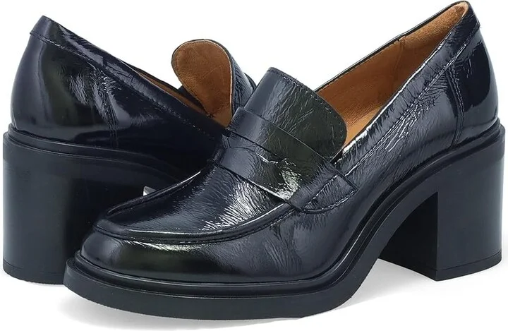 Miz Mooz Day High Heels Black Patent : EU 38 (US Women's 8) B - Medium, Leather