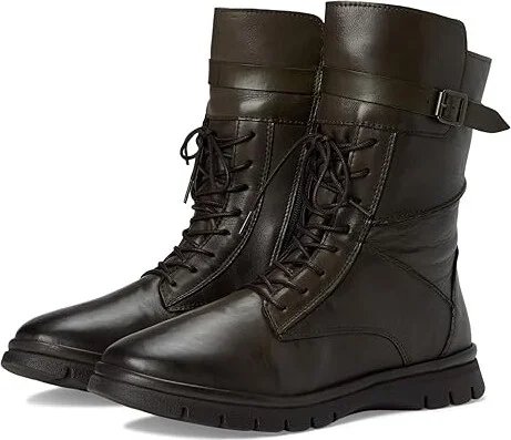 Miz Mooz Deklan Women's Boots Khaki Antique : EU 39 (US Women's 8.5-9) B - Medium, Leather