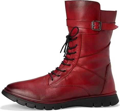 Miz Mooz Deklan Women's Boots Red Antique : EU 40 (US Women's 9-9.5) B - Medium, Leather - Image 6