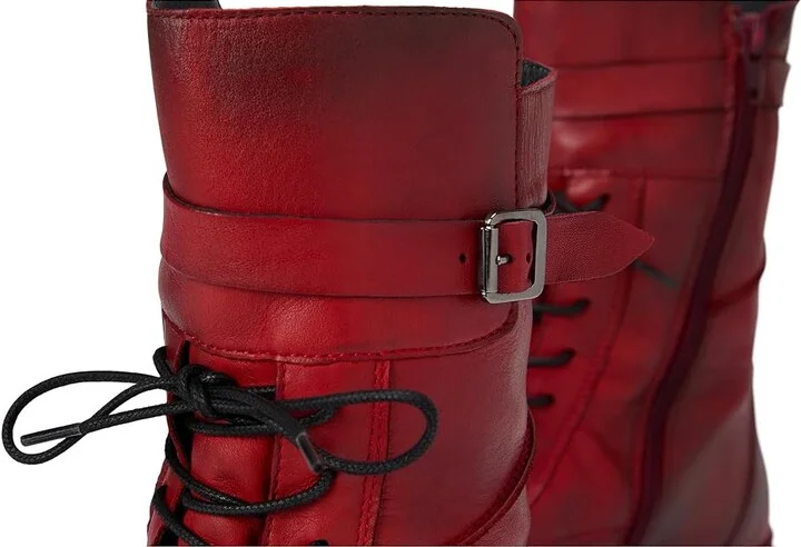 Miz Mooz Deklan Women's Boots Red Antique : EU 40 (US Women's 9-9.5) B - Medium, Leather - Image 7