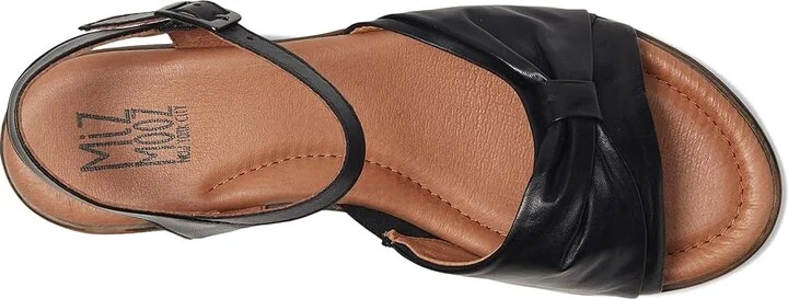Miz Mooz Dorra Women's Wedge Shoes Black : EU 40 (US Women's 9-9.5) B - Medium, Leather - Image 2