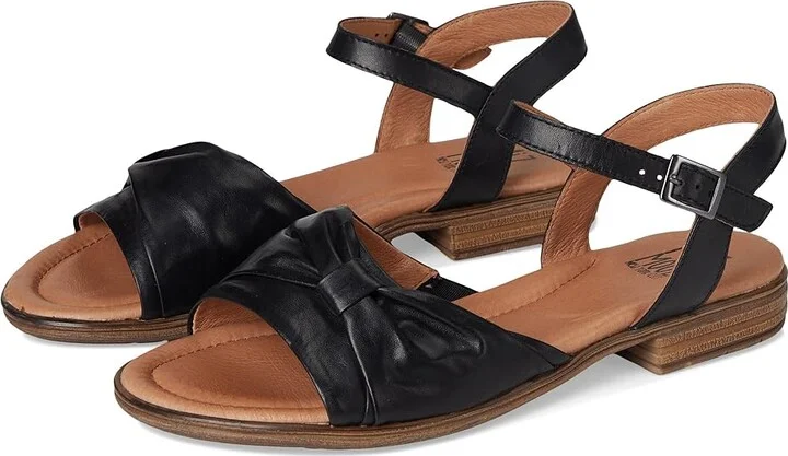 Miz Mooz Dorra Women's Wedge Shoes Black : EU 40 (US Women's 9-9.5) B - Medium, Leather