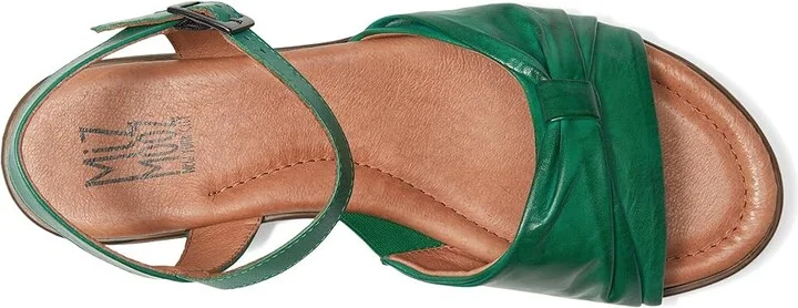 Miz Mooz Dorra Women's Wedge Shoes Emerald : EU 39 (US Women's 8.5-9) B - Medium, Leather - Image 2
