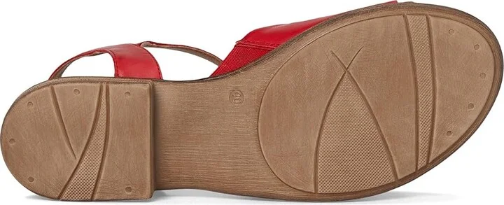 Miz Mooz Dorra Women's Wedge Shoes Red : EU 41 (US Women's 9.5-10) B - Medium, Leather - Image 3