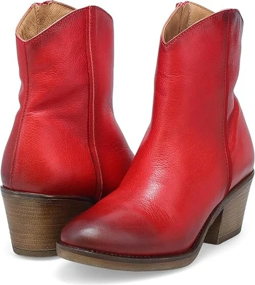 Miz Mooz Duarte Women's Boots Red : EU 37 (US Women's 6.5-7) B - Medium, Leather/Rubber