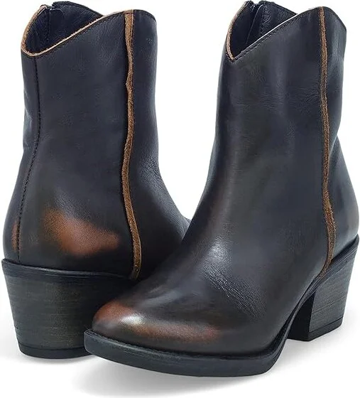 Miz Mooz Duarte Women's Boots Toffee Brush : EU 38 (US Women's 7.5-8) B - Medium, Leather/Rubber