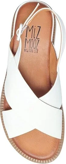 Miz Mooz Ella Women's Dress Sandals Cream : EU 41 (US Women's 9.5-10) B - Medium, Leather - Image 2